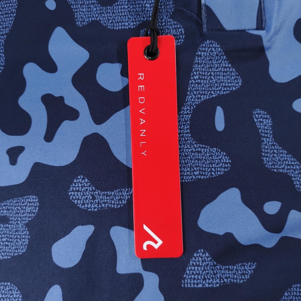 Redvanly Polo Shirt Mens 2XL Midnight Navy PUREpoly Camo Golf R2513-BARRES - Picture 10 of 16
